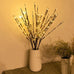 LED Willow Branch Lamp: Elegant Home Decor Accent