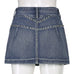 Vintage Diamond Denim Mini Skirt