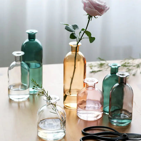 Nordic Glass Flower Vase Decor