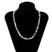 IngeSight.Z White Black Color Soft Clay Beads Choker Necklaces