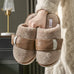Autumn And Winter Indoor Home Slipper Plus Velvet Warm Couple Bedroom Cotton Shoes