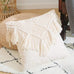 Cotton Linen Macrame Hand-woven Pillow Covers - Bohemian Style Home Decor 45x45cm